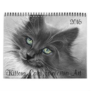 Katten, Kittens, 2016 Calendar KaterinaArt Kalender
