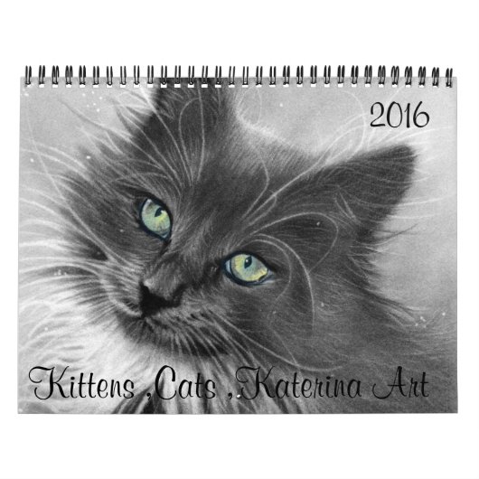 Katten, Kittens, 2016 Calendar KaterinaArt Kalender (Hoes)