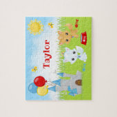 Katten Kittens Castle Blue en Red Jigzaag Puzzle Legpuzzel (Verticaal)