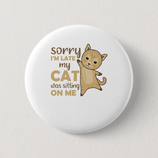 Katten Kittens Funny Gezegde Cute Animals Ronde Button 5,7 Cm (Voorkant)