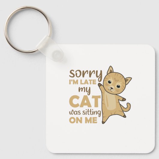 Katten Kittens Funny Gezegde Cute Animals Sleutelhanger (Voorkant)