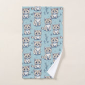 Katten kittens katten in naadloos patroon bad handdoek (Handdoek)