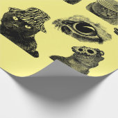 Katten Kittens Pets Art Ilustraties Cadeaupapier (Hoek)