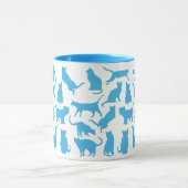 Katten Kleur Baby Blauw Mok (Midden)