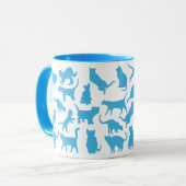 Katten Kleur Baby Blauw Mok (Voorkant links)