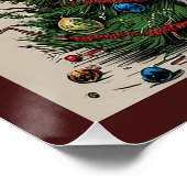 Katten klimmen en staan op het punt om de boom om perfect poster (Hoek)