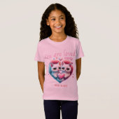 Katten Knippen T-shirt (Voorkant volledig)