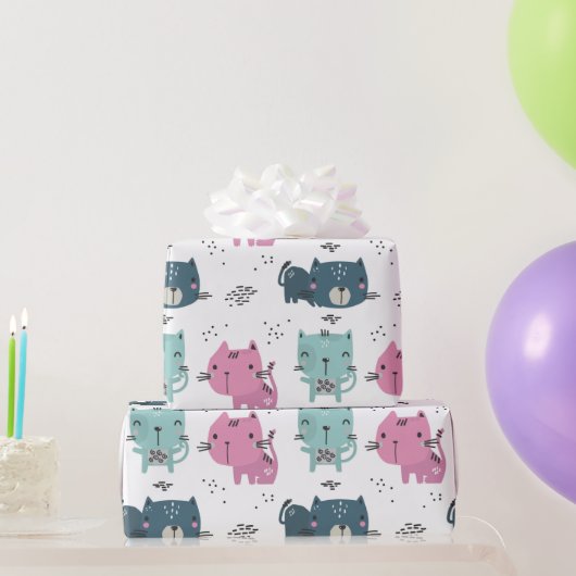 Katten Knuffels Cadeaupapier (Feestgeschenken)