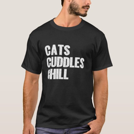 Katten Knuffels Chille Kat Vader T-shirt (Voorkant)