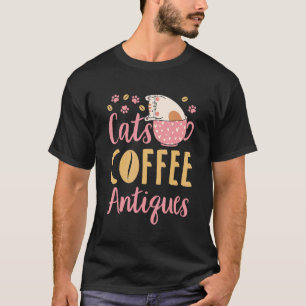 Katten Koffie Antiek Kat Antiek zoeken 1 T-shirt