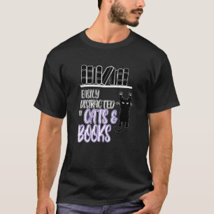 Katten koffie en boeken Ironic Pet T-shirt