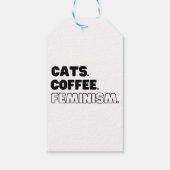 Katten Koffie Feminisme Cadeaulabel (Achterkant)