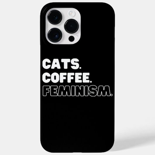 Katten Koffie Feminisme Case-Mate iPhone Case (Achterkant)