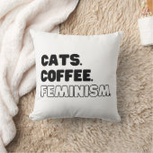 Katten Koffie Feminisme Kussen (Deken)
