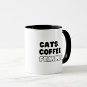 Katten Koffie Feminisme Mok (Voorkant rechts)