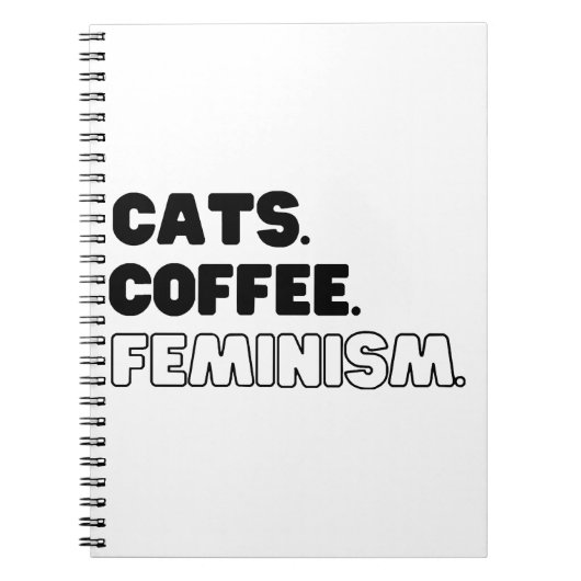 Katten Koffie Feminisme Notitieboek (Voorkant)