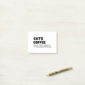 Katten Koffie Feminisme Post-it® Notes (Op bureau)