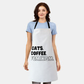 Katten Koffie Feminisme Schort (Gedragen)