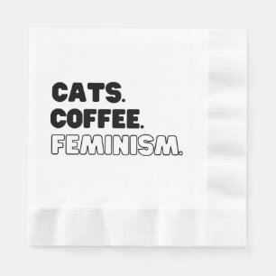Katten Koffie Feminisme Servet