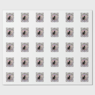 Katten Koffie Herhaal Kat Thee Bladeren Koffie Voo Cadeaupapier