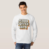 KATTEN KOFFIE JEZUS KAT T-SHIRTS (Voorkant volledig)