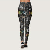 Katten & Koffie Koffieliefhebber Leggings (Achterkant)