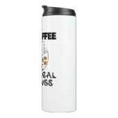 Katten + Koffie = Meografische ochtenden.w Thermosbeker (Geroteerd rechts)