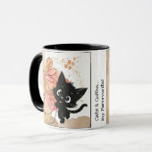 Katten & Koffie... mijn Furrorite! :) Schattige, g Mok (Voorkant links)