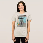 Katten koffie offerte Tri-Blend shirt (Voorkant volledig)