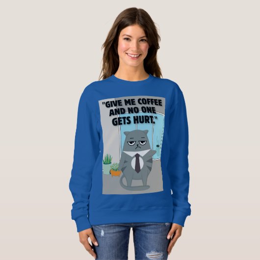 Katten koffie offerte trui (Voorkant volledig)