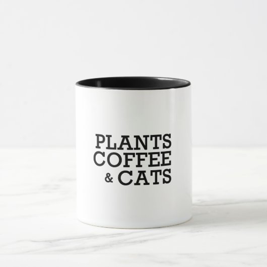 Katten Koffie-Planten Mok (Midden)