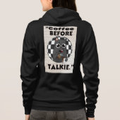 Katten Koffie Quote Hoodie (Achterkant)