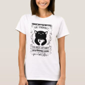 Katten Koffie Quote T-shirt (Voorkant)