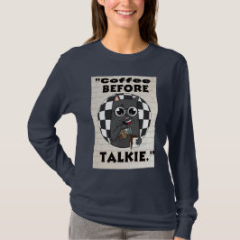 Katten Koffie Quote T-shirt