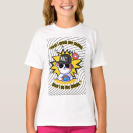 Katten Koffie Quote T-shirt