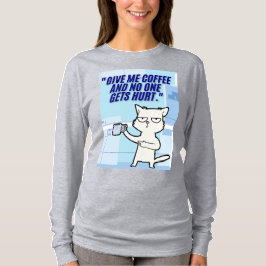 Katten Koffie Quote T-shirt