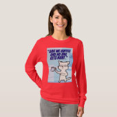 Katten Koffie Quote T-shirt (Voorkant volledig)