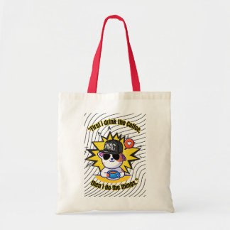 Katten Koffie Quote Tote Bag