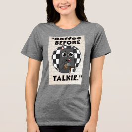 Katten Koffie Quote Tri-Blend Shirt
