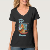 Katten Koffie Weekend Grappig gezegden Graphic T-shirt (Voorkant)