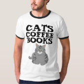 KATTEN KOFFIEBOEKEN T-shirts (Voorkant)