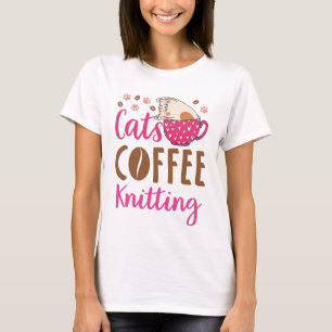 Katten Koffiebreien T-shirt