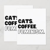 Katten Koffiefeminisme (Voorkant / Achterkant)