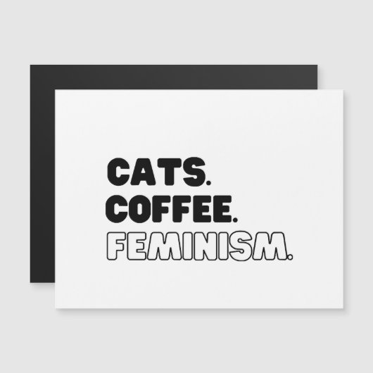 Katten Koffiefeminisme (Voorkant / Achterkant)