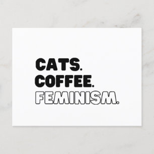 Katten Koffiefeminisme Feestdagenkaart