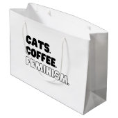 Katten Koffiefeminisme Groot Cadeauzakje (Achterkant Gekanteld)
