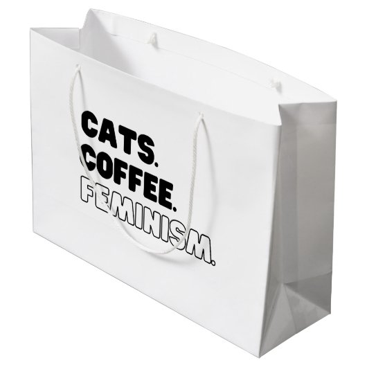 Katten Koffiefeminisme Groot Cadeauzakje (Achterkant Gekanteld)