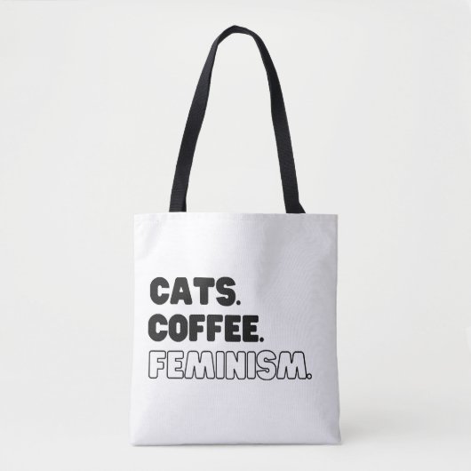 Katten Koffiefeminisme Tote Bag (Voorkant)