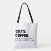 Katten Koffiefeminisme Tote Bag (Achterkant)