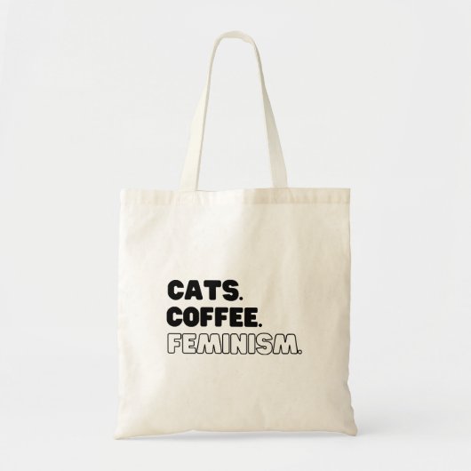 Katten Koffiefeminisme Tote Bag (Voorkant)